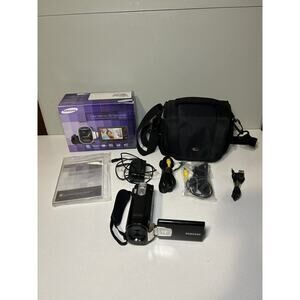 Samsung Black Camcorder with Accessories